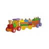 Tren din lemn curcubeu