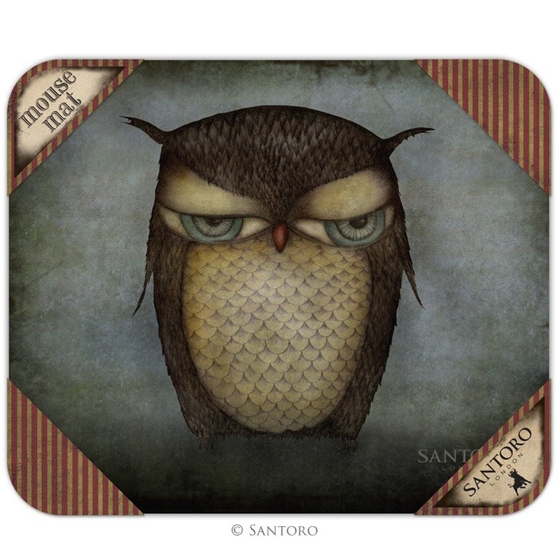 Mousepad colectia Eclectic -  Grumpy Owl
