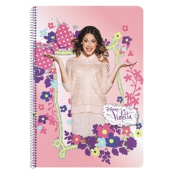 Caiet cu spira A4-80 de file colectia Violetta Flowers