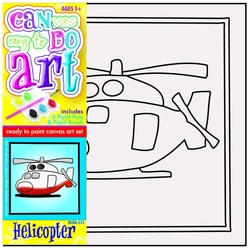 Pictura pe panza pentru copii Elicopter