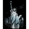 Set gravura pe folie argintie - Statuia Libertatii