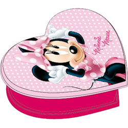Caseta bijuterii in forma de inima compartimentata Minnie Mouse