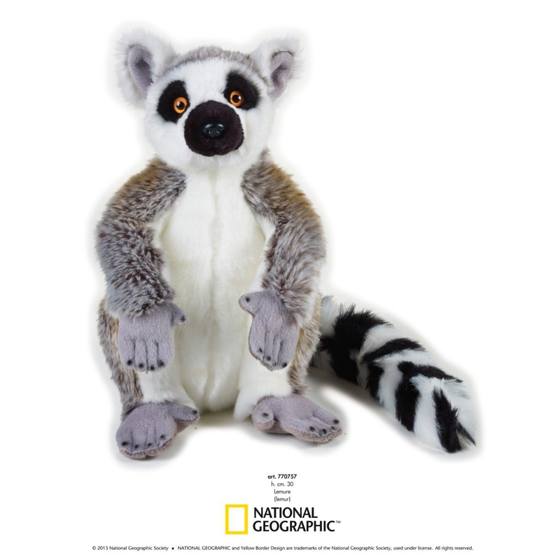 Jucarie din plus National Geographic Lemur 30 cm