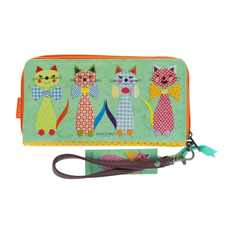 Eclectic Portofel cu fermoar Cats in Bowties