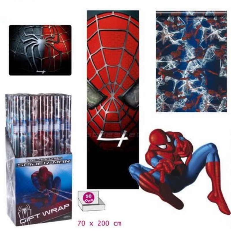 Hartie de impachetat Spiderman 200 x 70 cm