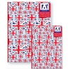 Set 2 caiete A6/A5 cu coperti cartonate model Steag Marea Britanie