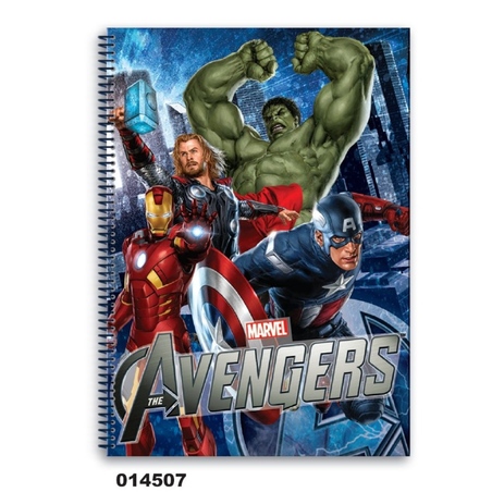 Caiet matematica cu spira A4 (80file) colectia Avengers