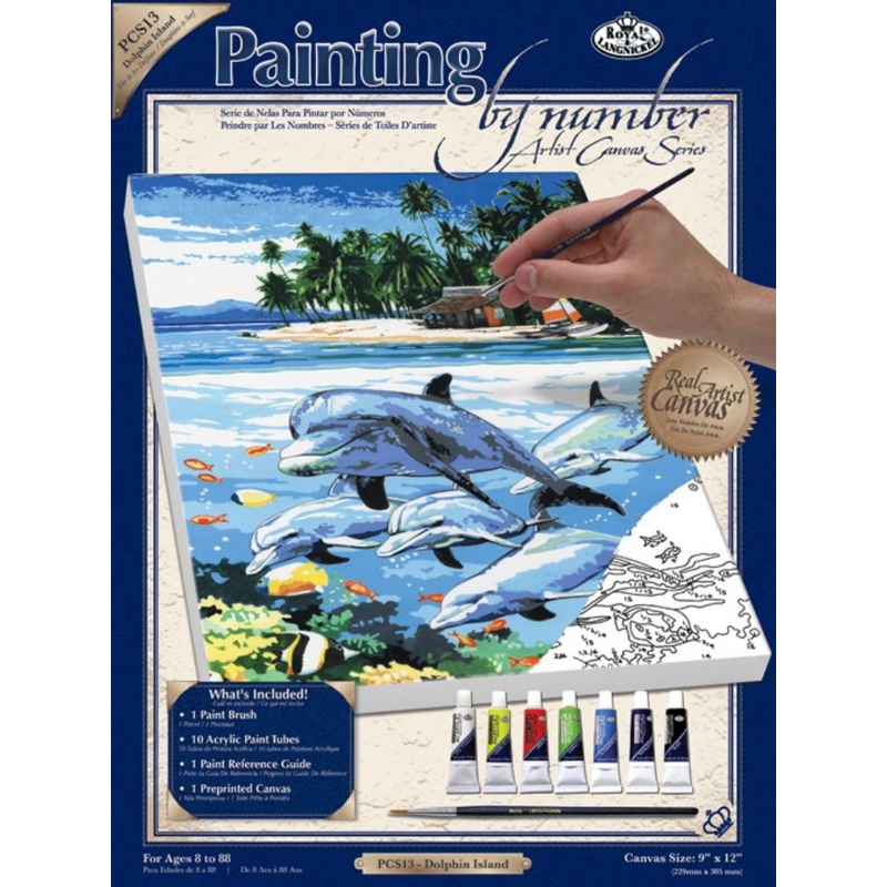Pictura pe panza - Delfini importator Jad Flamande