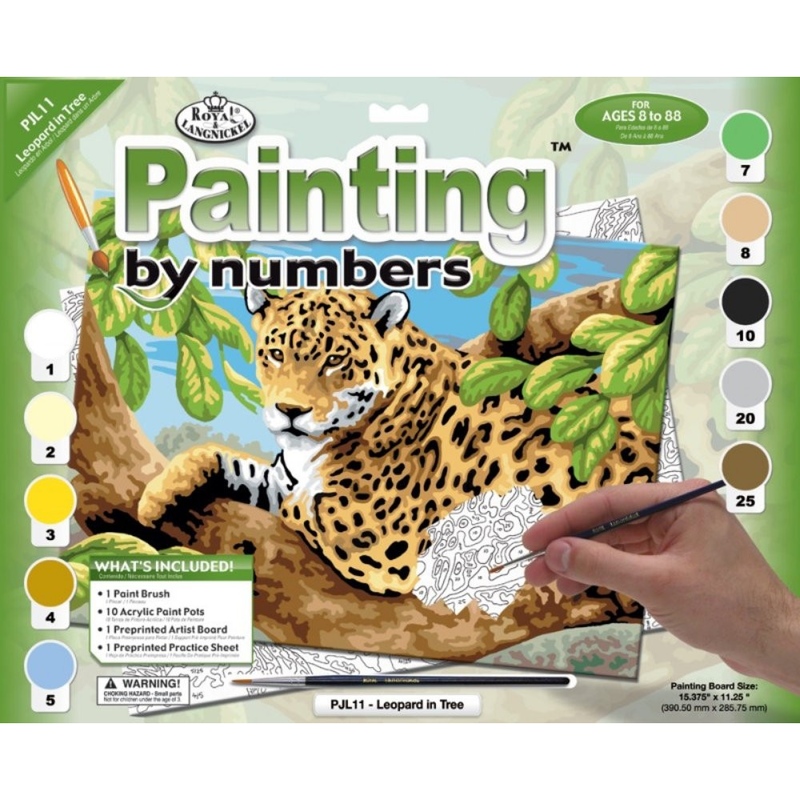 Pictura pe numere juniori - Leopard