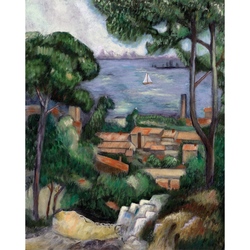 Set pictura pe panza - Vila pe coasta (L'Estaque a villa)