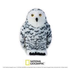 Jucarie din plus National Geographic Bufnita alba 27 cm