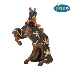 Calul Regelui Richard cu sulita(negru cu auriu) - Figurina Papo