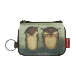 Eclectic portofel breloc Grumpy Owl