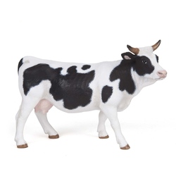 Figurina Papo-Vaca alb cu negru