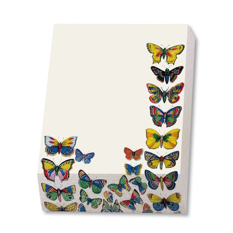 Bloc notite 72 file Plaat met vlinders