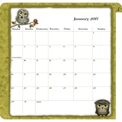 Agenda datata 2017 Book Owls de la Santoro