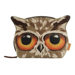 Portofel brodat mare Book Owls