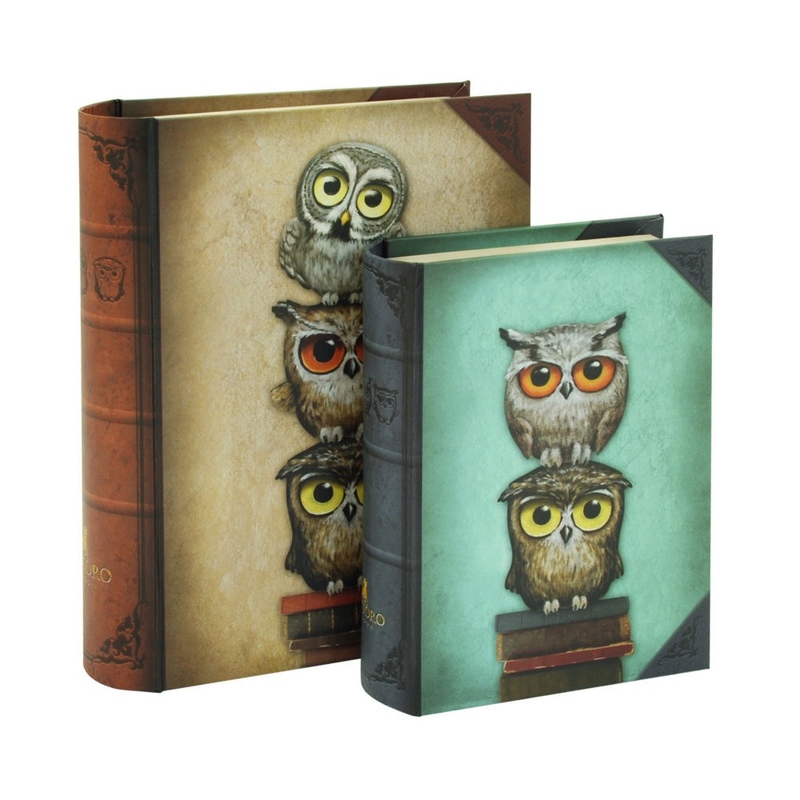 Gorjuss Set 2 cutii carte Book Owls