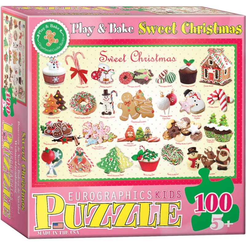 Puzzle 100 piese Sweet Christmas