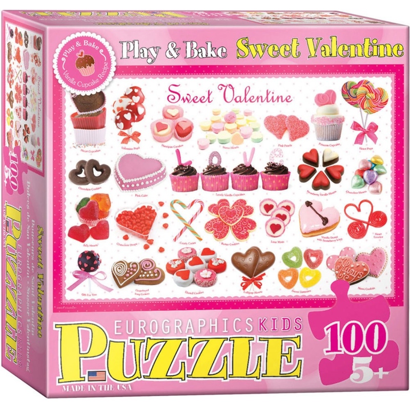 Puzzle 100 piese Sweet Valentine