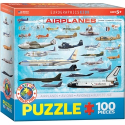 Puzzle 100 piese Airplanes