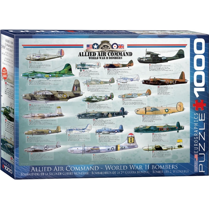 Puzzle 1000 piese Allied Air Command World War II Bombers