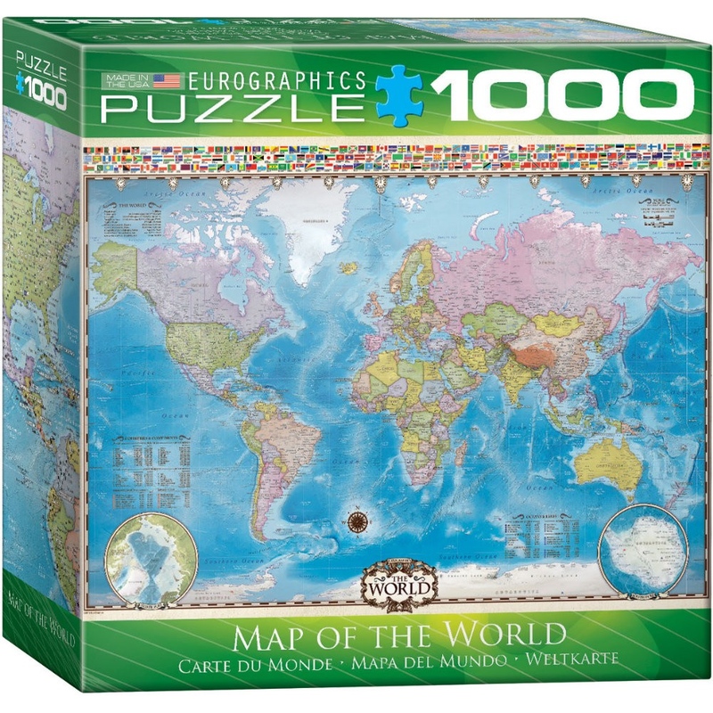 Puzzle 1000 piese Map of the World