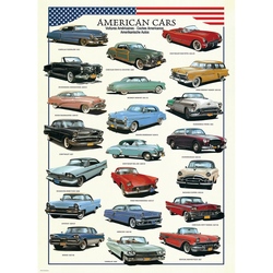 Puzzle 300 piese American Cars of the Fifties