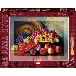 Puzzle 1000 piese - Parfumat - Figs, pomegranates and brass plate