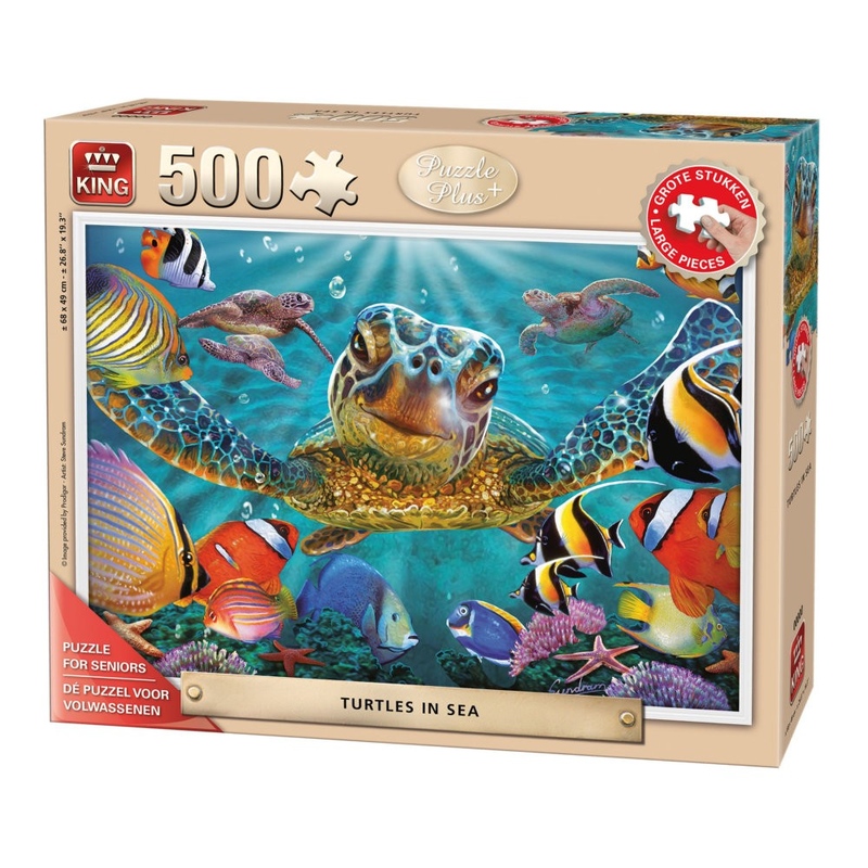 Puzzle 500 piese Turtles In The Sea (buc)