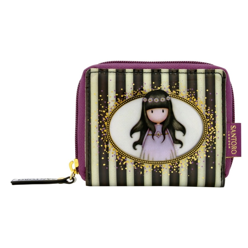 Gorjuss Stripes Portofel mic cu fermoar - Oops a Daisy