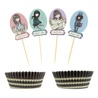 Gorjuss Set forme hartie cupcake - Sweet Tea  Sweet Cake