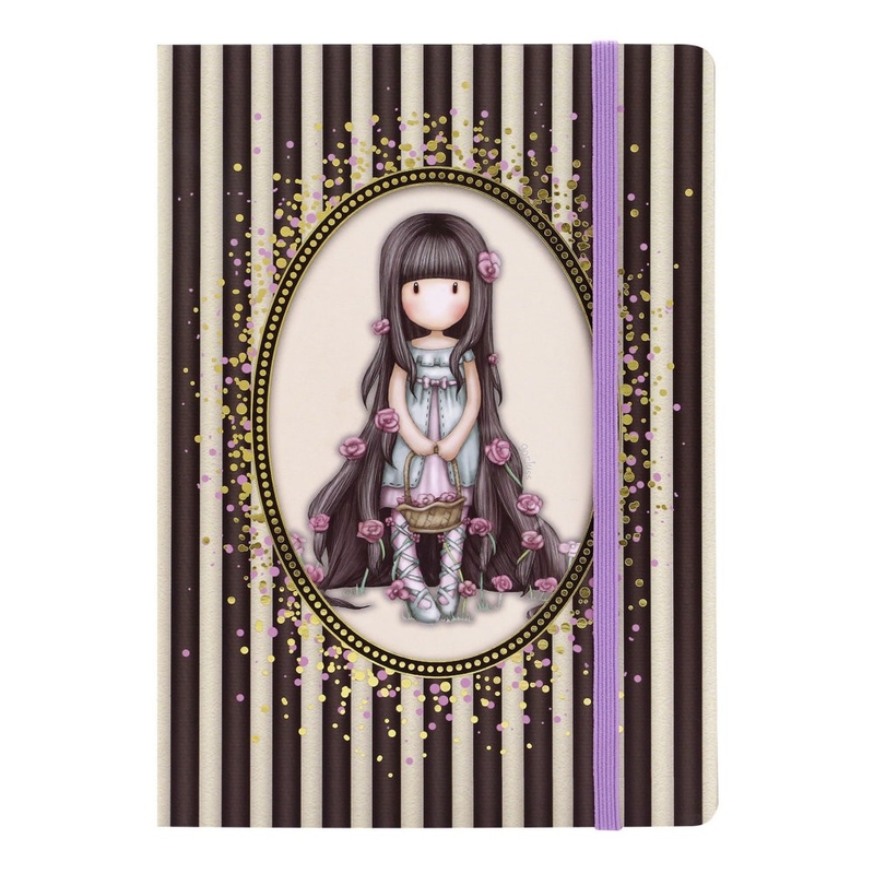 Gorjuss Agenda A5 cu folie aurie - Rosebud