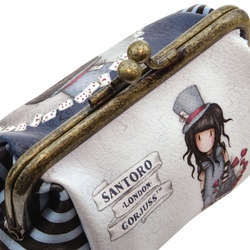 Portofel cu clips Gorjuss The Hatter