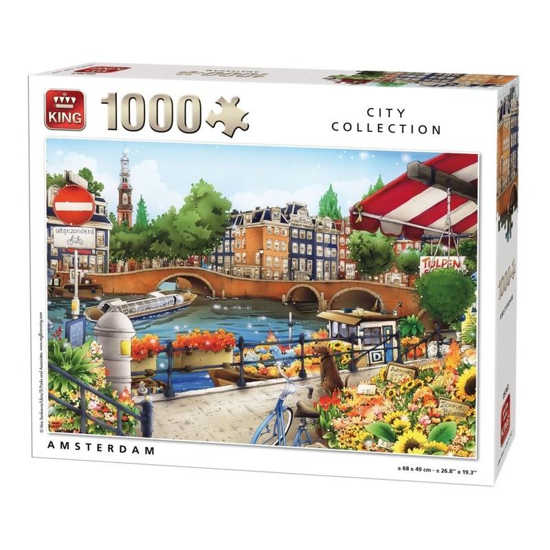 Puzzle 1000 piese Amsterdam Olanda