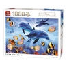 Puzzle 1000 piese Four Dolphins