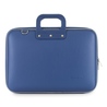 Geanta lux business/laptop 13" Clasic vinil Bombata-Albastru cobalt