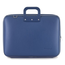 Geanta lux business/laptop 17" Maxi Bombata-Albastru cobalt