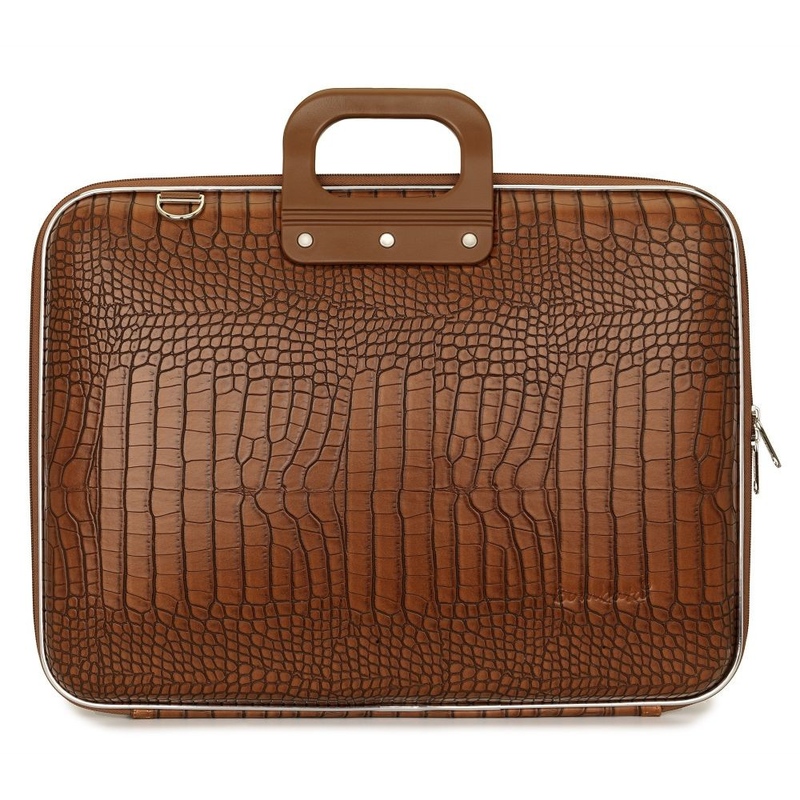 Geanta lux business laptop 17 in Cocco-Caramiziu