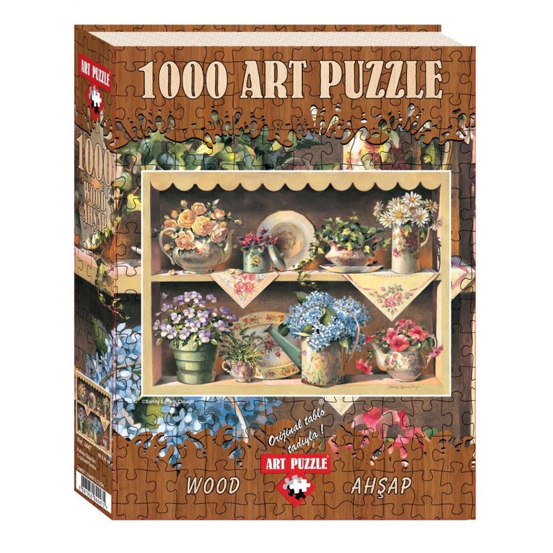 Puzzle 1000 piese - din lemn CUPBOARD GARDEN