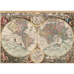 Puzzle 1500 piese - World Map-ALBERTO ROSSINI