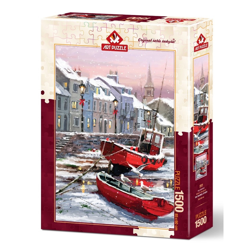 Puzzle 1500 piese - WINTER S RESIDENTS