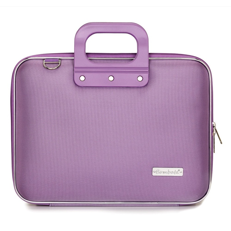 Geanta lux business laptop 13 in Nylon Bombata-Lavanda