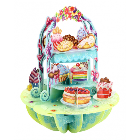 Felicitare 3D Pirouettes Santoro-Candybar. O felicitare perfecta pentru copii si adulti!