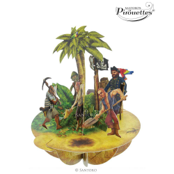 Felicitare 3D Pirouettes Santoro-Insula comorii. O felicitare draguta perfecta pentru  copii!