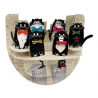 Felicitare 3D PopnRock Pisici cu papioane - o felicitare speciala, amuzanta, cu elemente mobile pentru iubitorii de animale