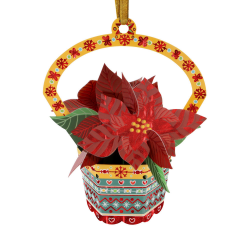 Ornament de brad de Craciun Santoro Baubles- Craciunita- un ornament special de Craciun