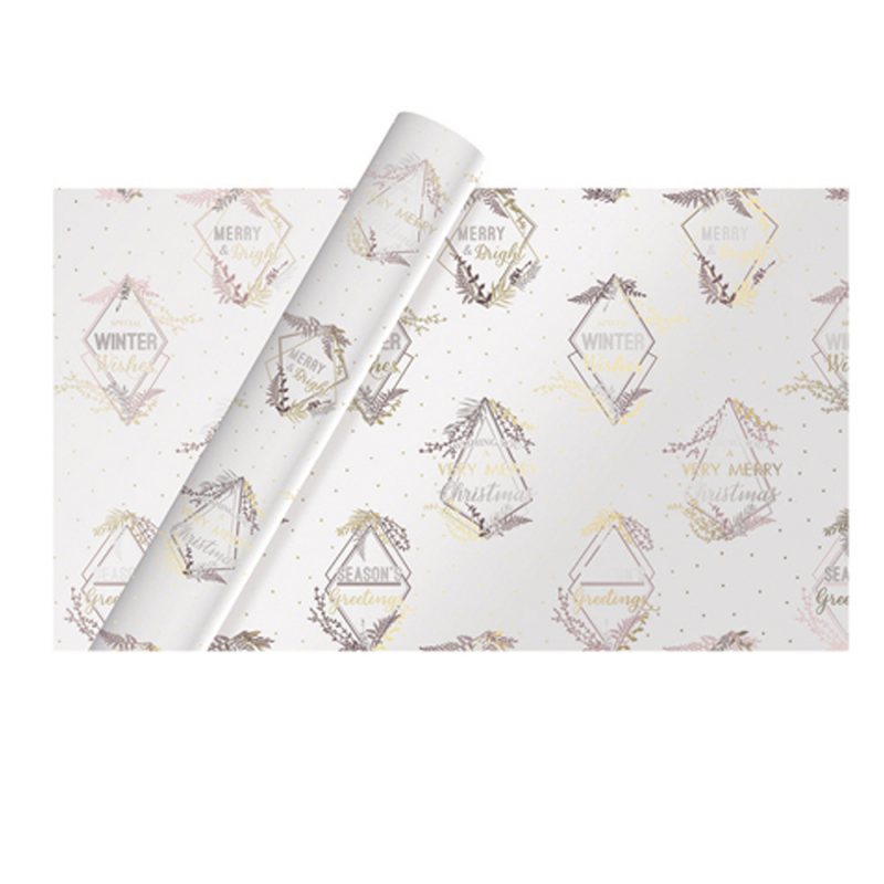 Hartie de impachetat model Tom Smith Golden Christmas 4 m