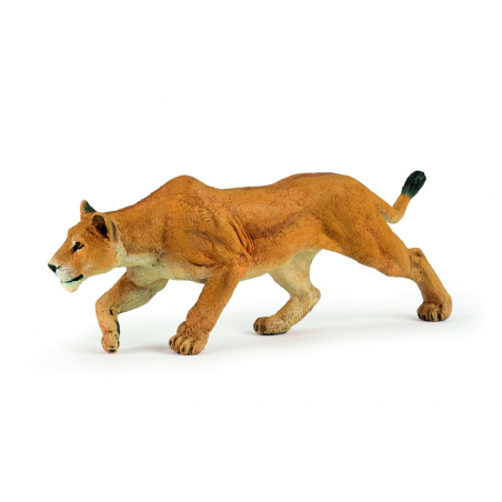 Figurina Papo-Leoaica la vanatoare o reproducere la scala a temutelor feline.