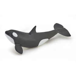 Figurina Papo-Pui balena ucigasa - o  jucarie copie identica a animalului viu.